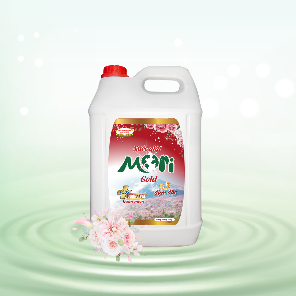 Nước giặt xả cao cấp mori lưu hương bền lâu can 10l - 10 lít