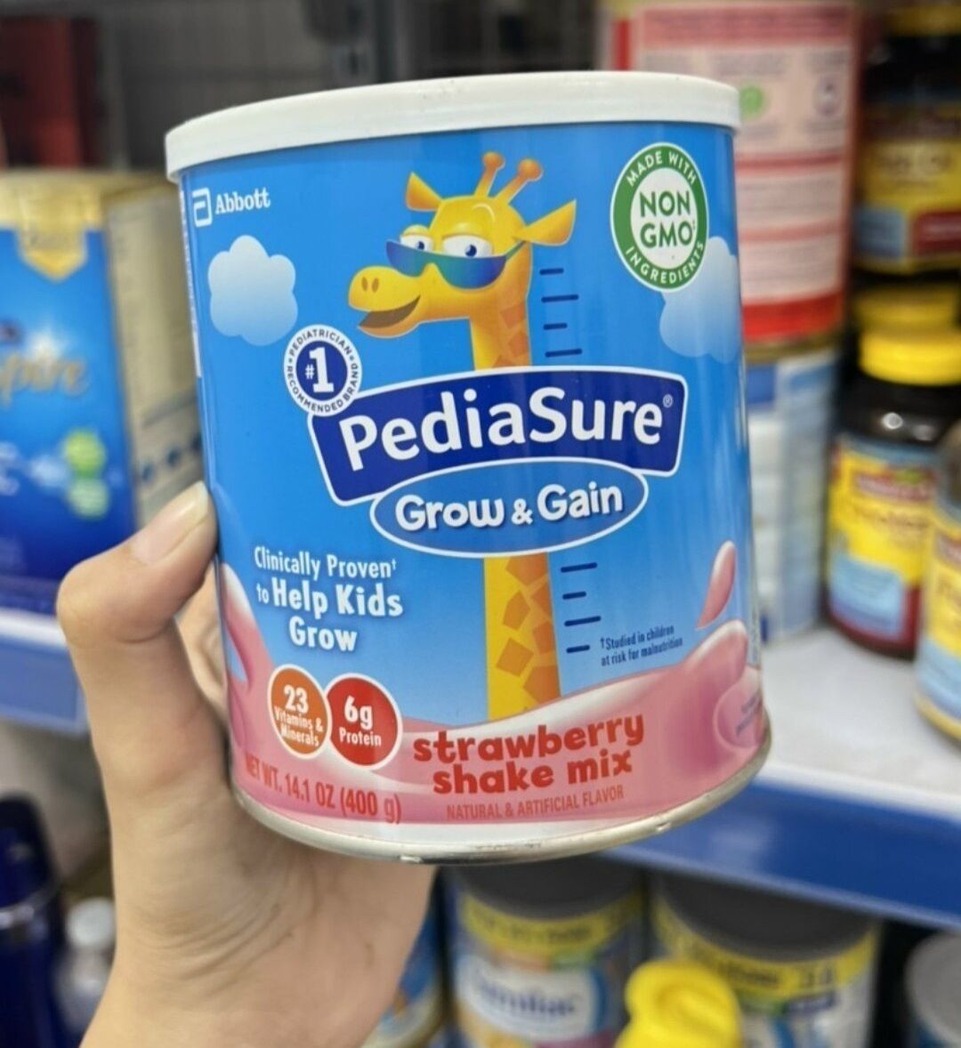 [date  2026có bill bay air] Sữa pediasure 400g. hàng nhập mỹ