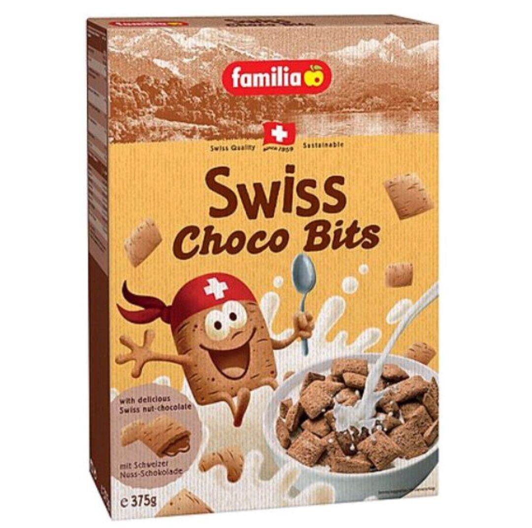 Ngũ cốc nhân socola cho trẻ em swiss choco bits familia 375g