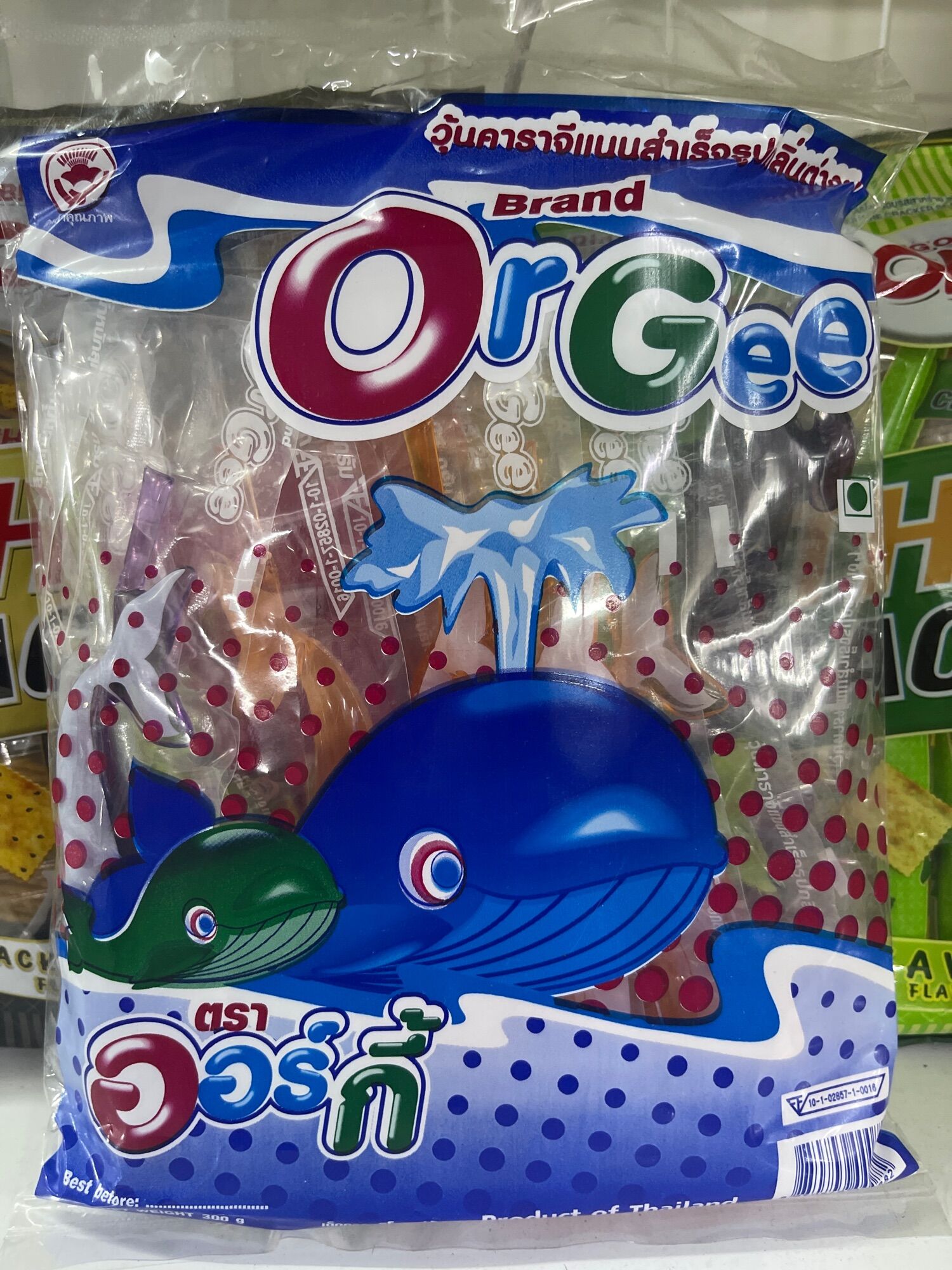 Combo 2 gói thạch rau câu con cá voi và con cá mập Thái Lan