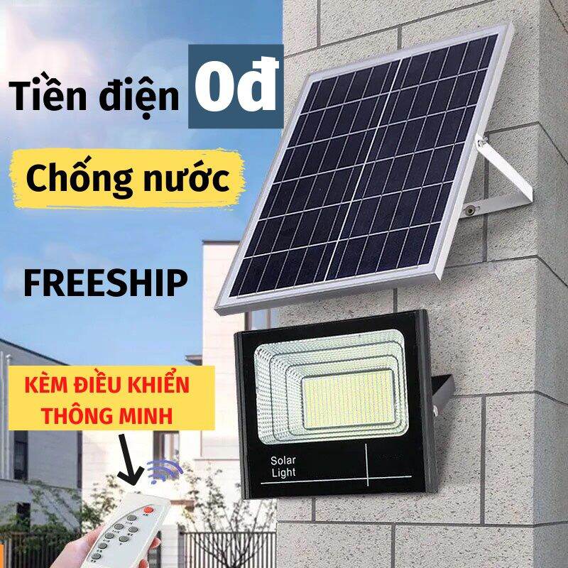 Đèn năng lượng mặt trời 300w chính hãng Solar bảo hành 24 tháng