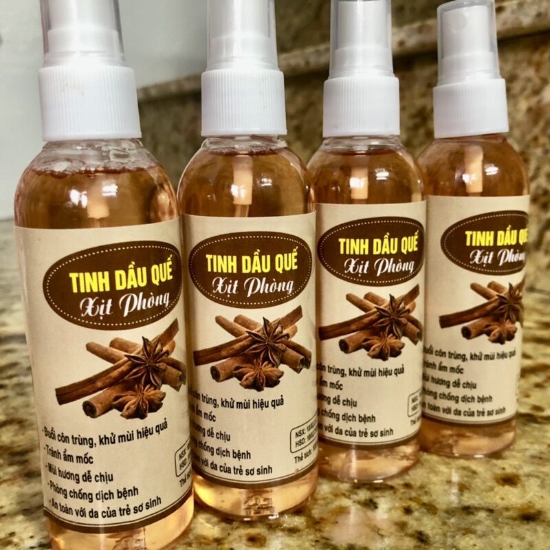 chai xịt tinh dầu quế 100ml