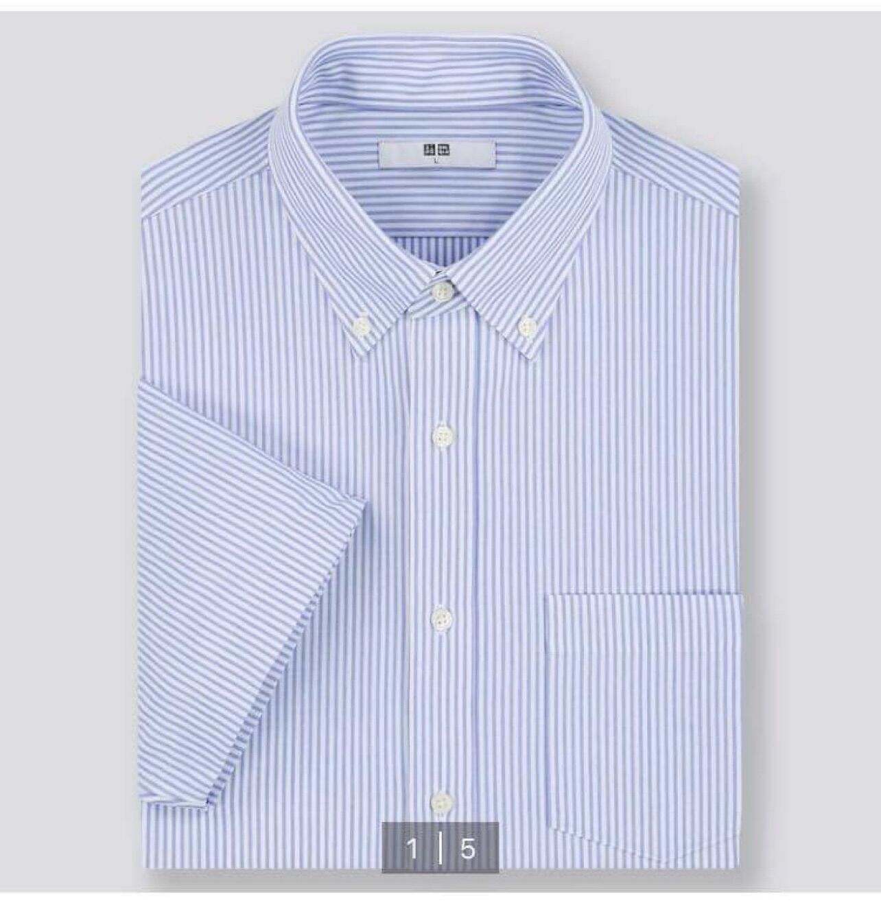 Áo sơ mi kẻ Nam cộc tay Uniqlo