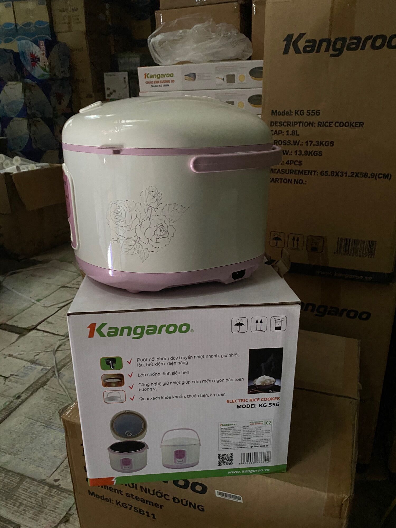 Nồi cơm điện cơ Kangaroo KG555 kg556 1.8l