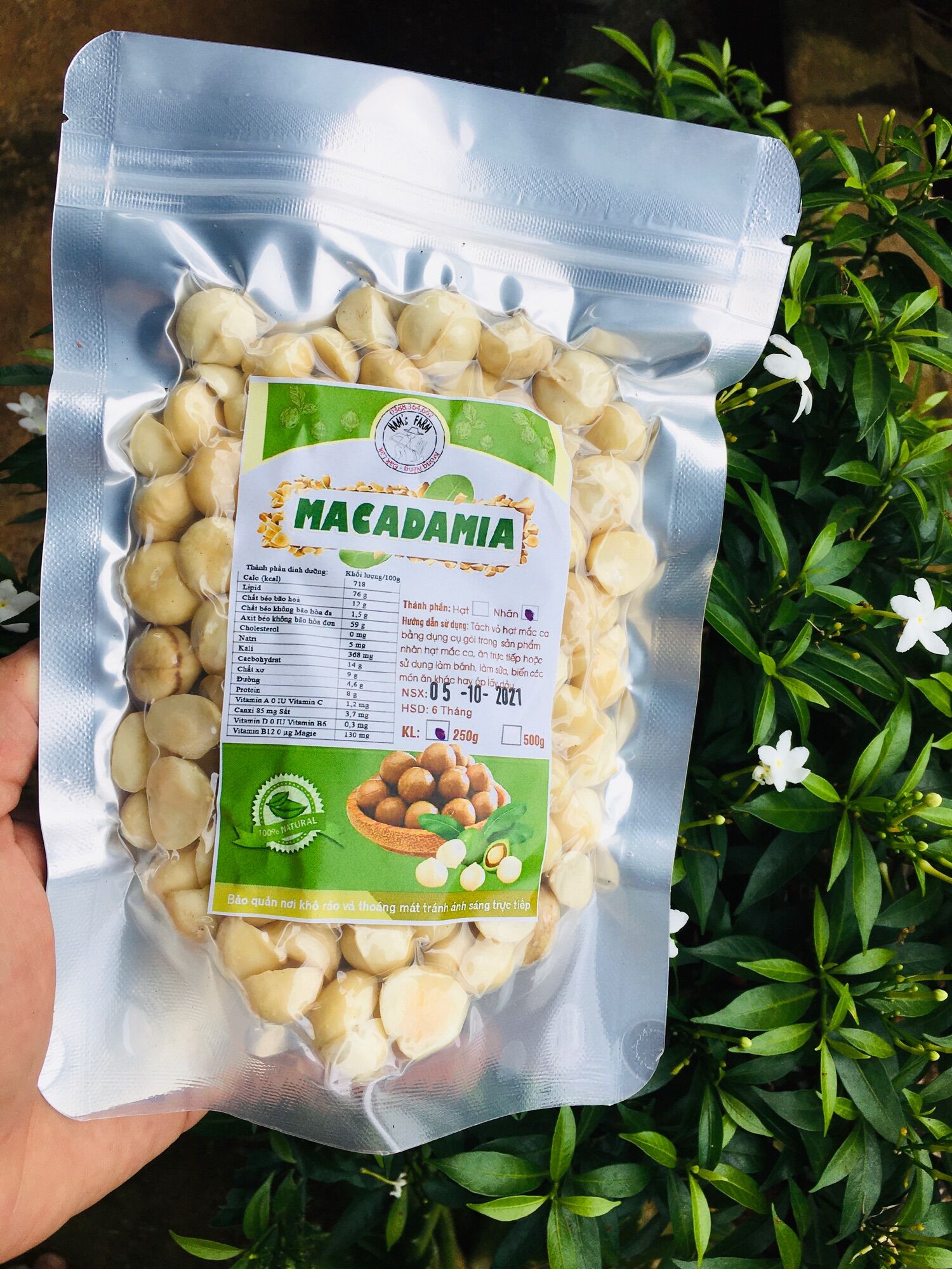 [VIP] nhân macca sấy đẹp 250g