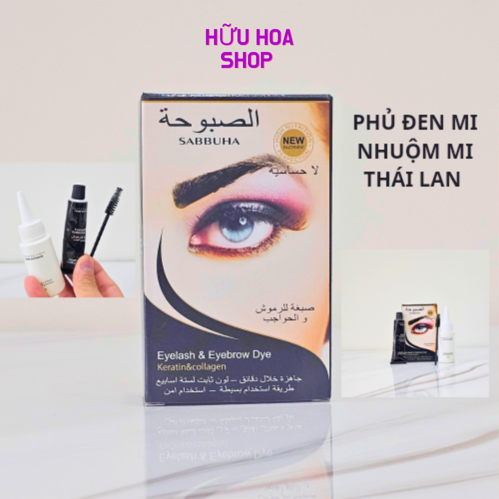 Phủ đen mi nhuộm mi Thái lan
