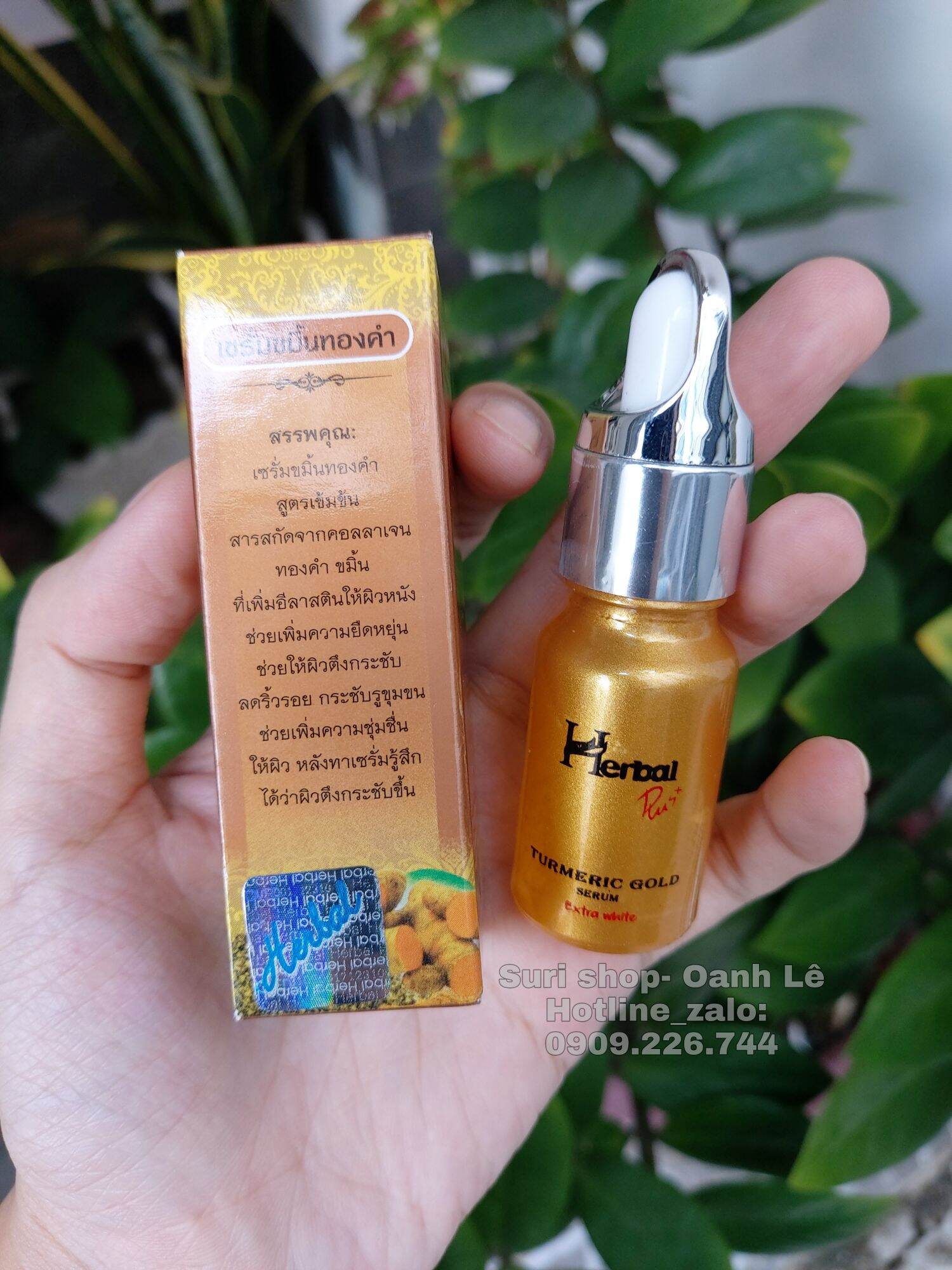 Serum nghệ Herbal Thái Lan ngừa mụn,hết thâm do mụn.