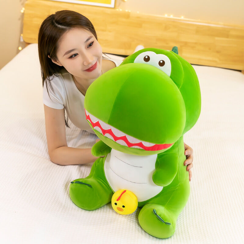 Búp bê khủng long gà con hài hước đồ chơi bằng bông gối ôm trên giường búp bê búp bê vải đáng yêu cho nữ sinh