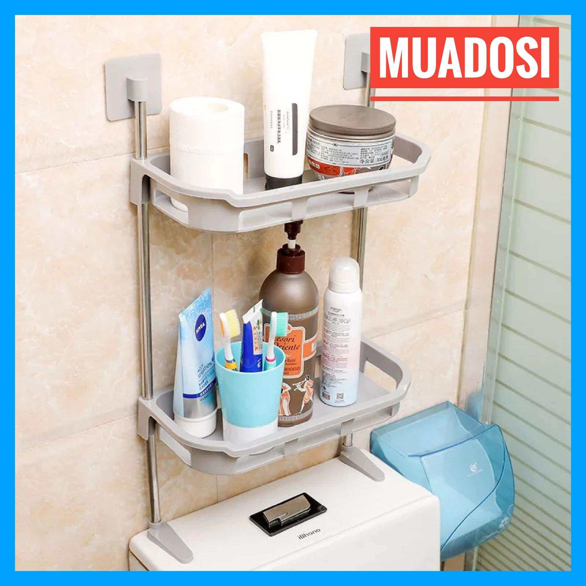 Kệ Nhà Tắm 2 Tầng Kệ Để Đồ Phòng Tắm Kệ Nhà Vệ Sinh Toilet Gác Bồn Cầu