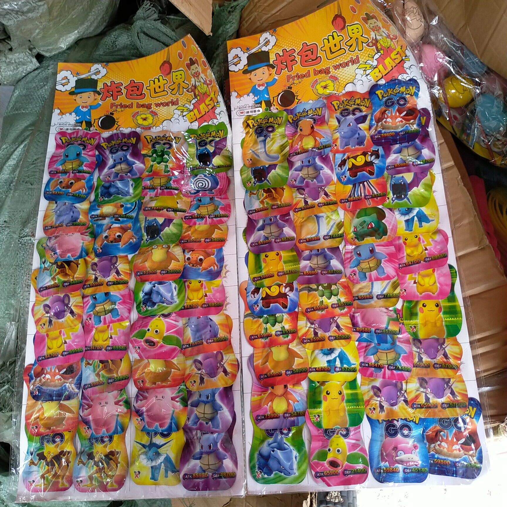 Sỉ vỉ đồ chơi dẫm nổ dokemon 40 quả
