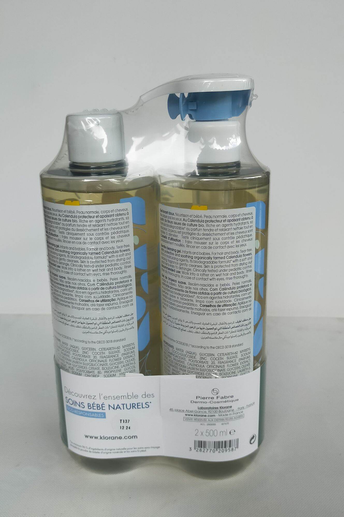 SỮA TẮM GỘI KLORANE BEBE 2in1