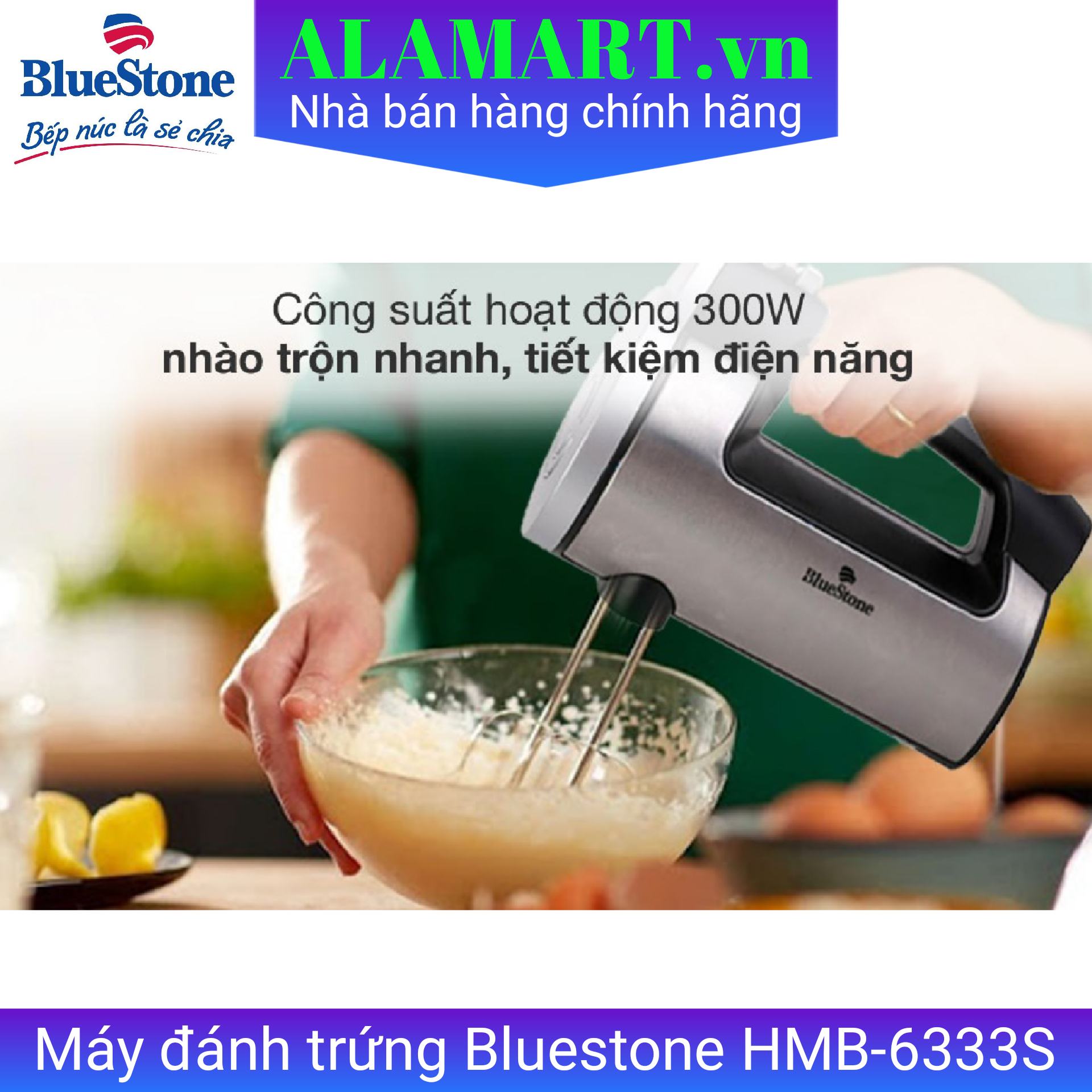 Máy đánh trứng Bluestone HMB-6333S 300W