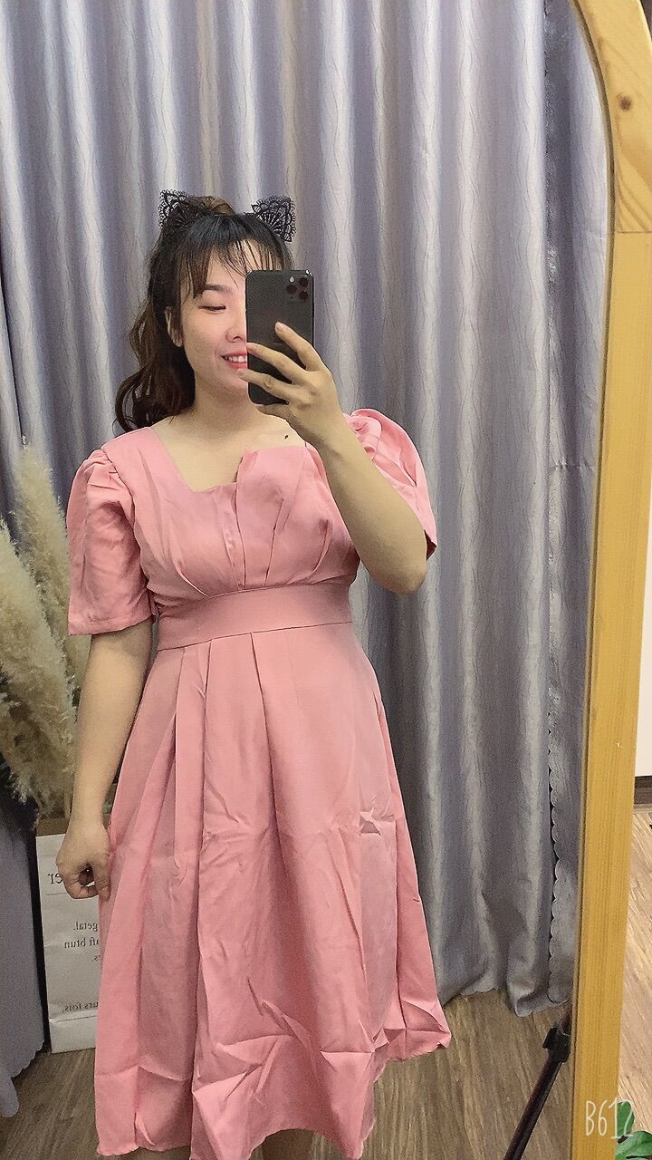 Đầm tiểu thư tay ngắng bigsize 60 đến 90kg