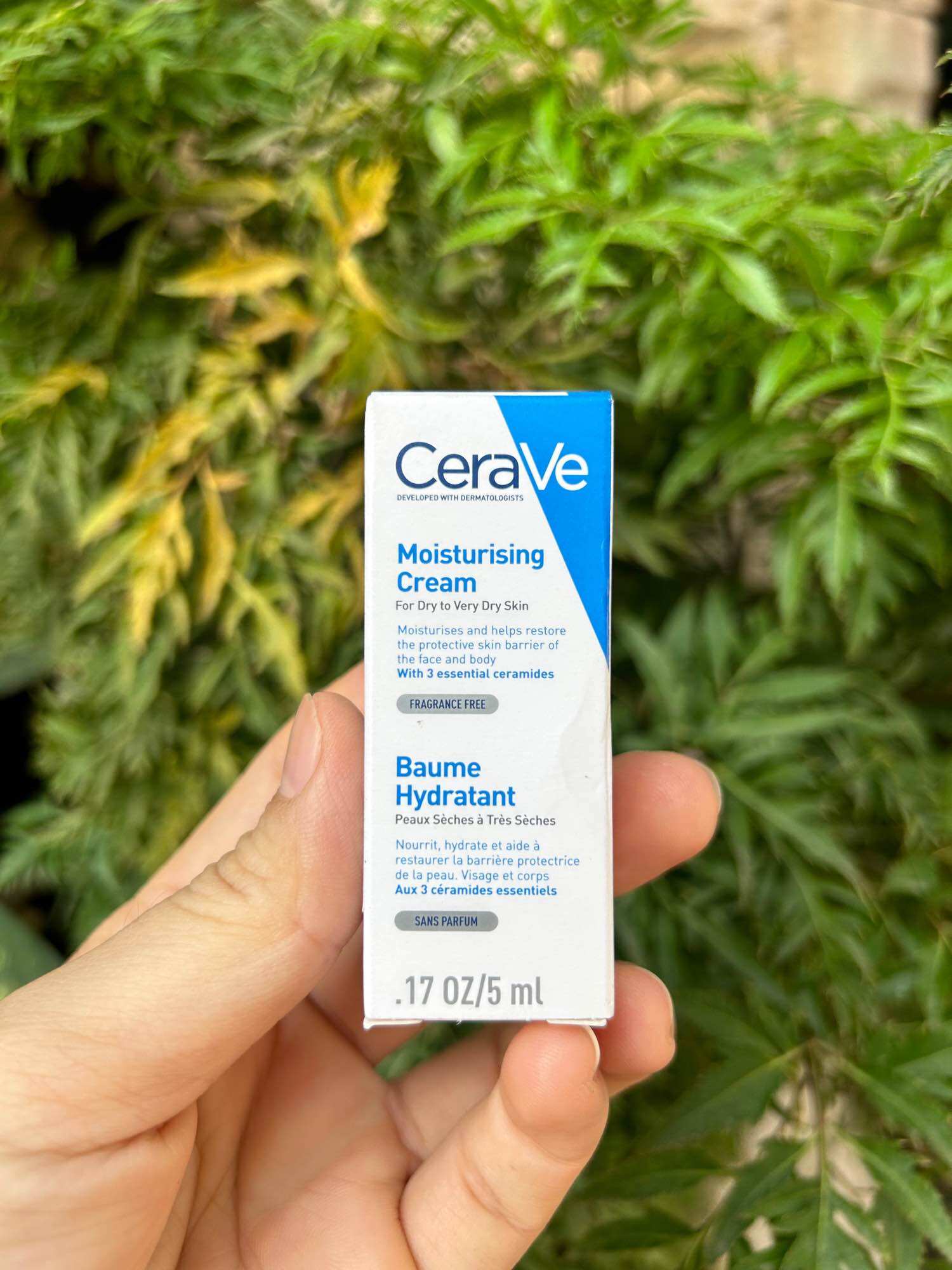 5ml-Kem dưỡng ẩm dành cho da khô CERAVE Moisturising Cream Baume Hydratant