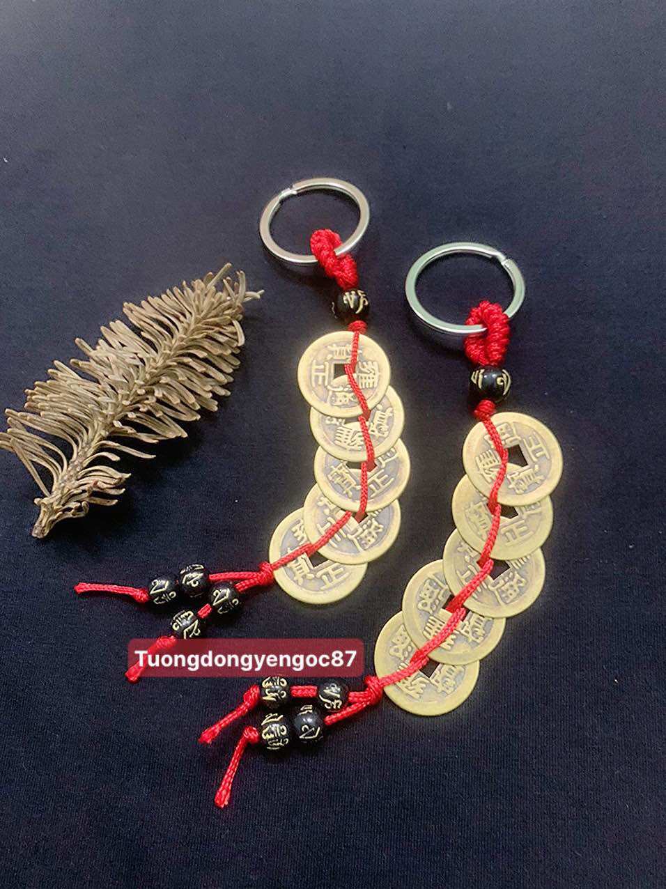 Móc khoá đồng xu ngũ đế