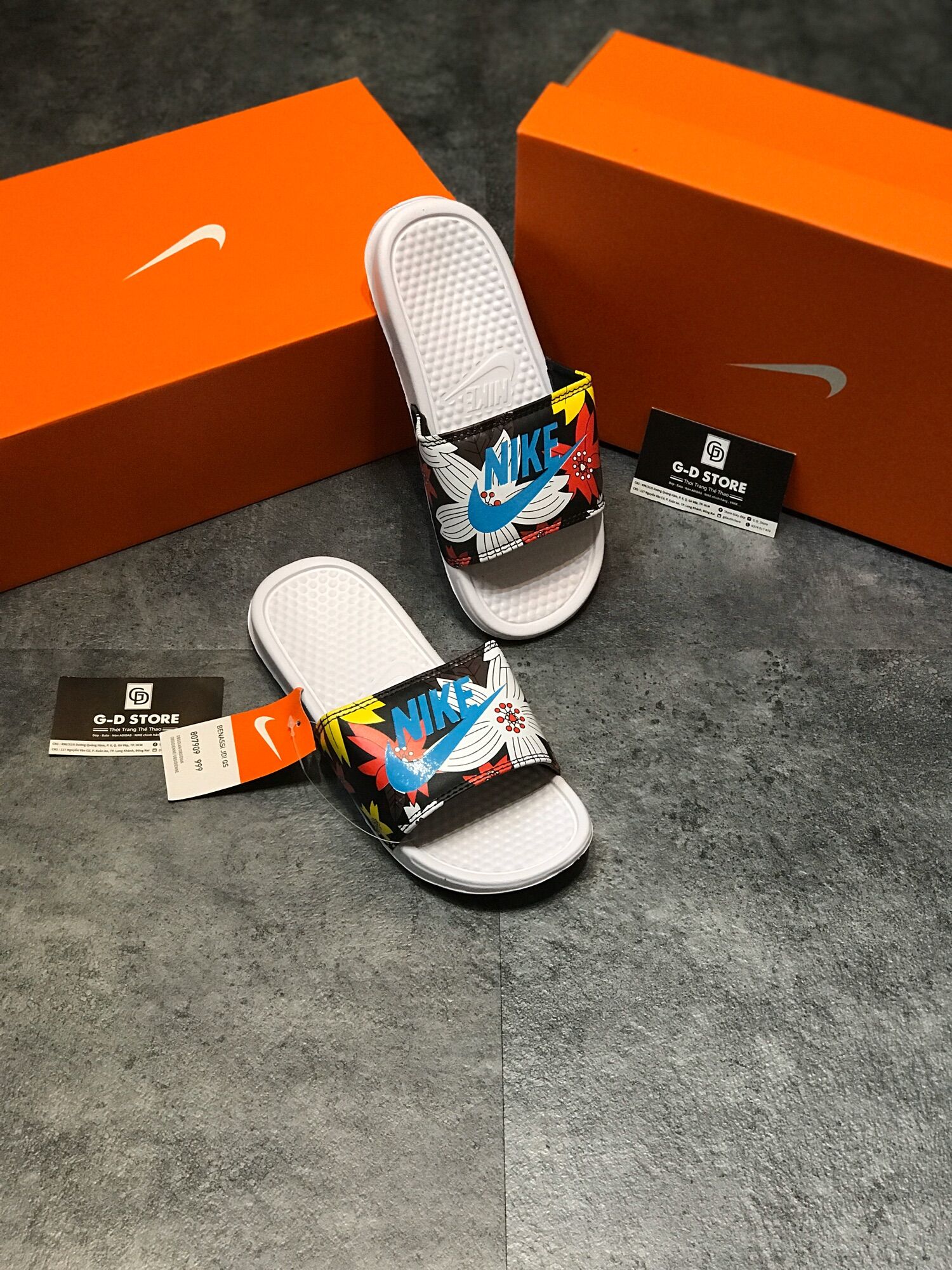 Dép nike benassi - dép quoai ngang siêu đẹp - hàng chuẩn fullbox
