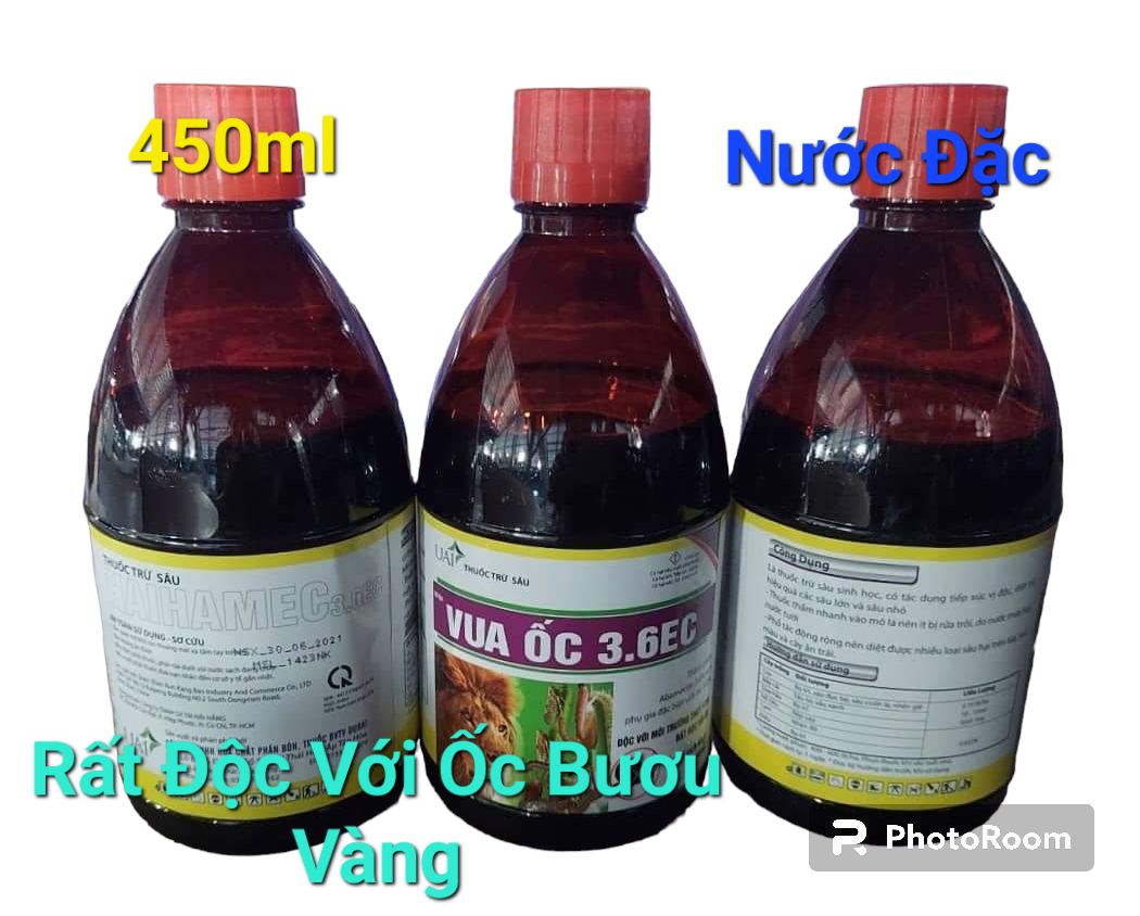 Thuốc trừ sâu sinh học-ốc bươu vàng 3.6ec-450ml - nước đặc
