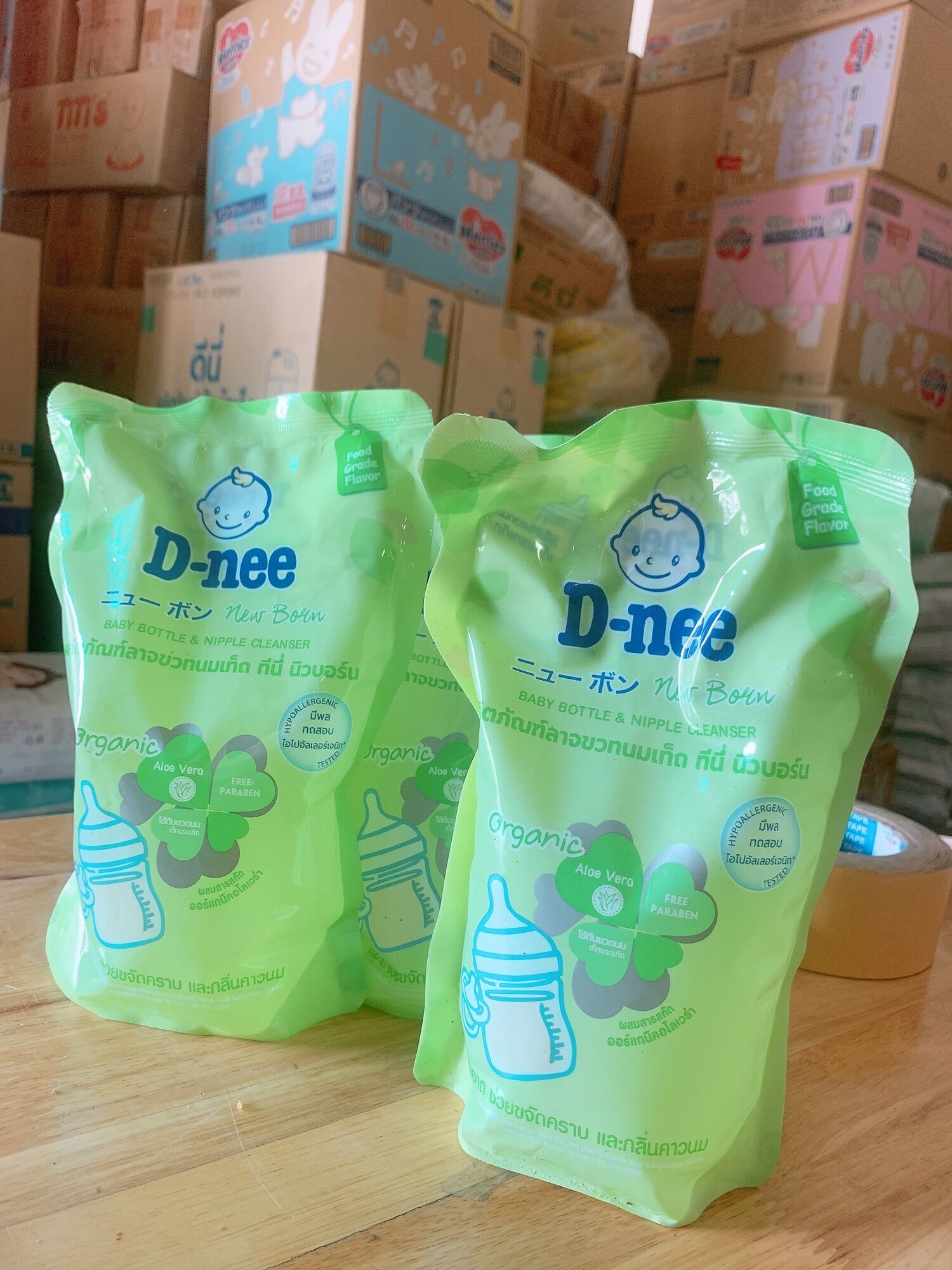 [HCM] Nước rửa bình sữa túi Dnee 600ml (Thái Lan)