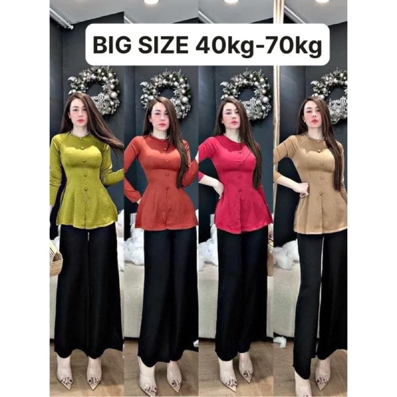 Bộ bà bà cổ ngọc tay dài chất lụa tuyết nhung mền mịn mát