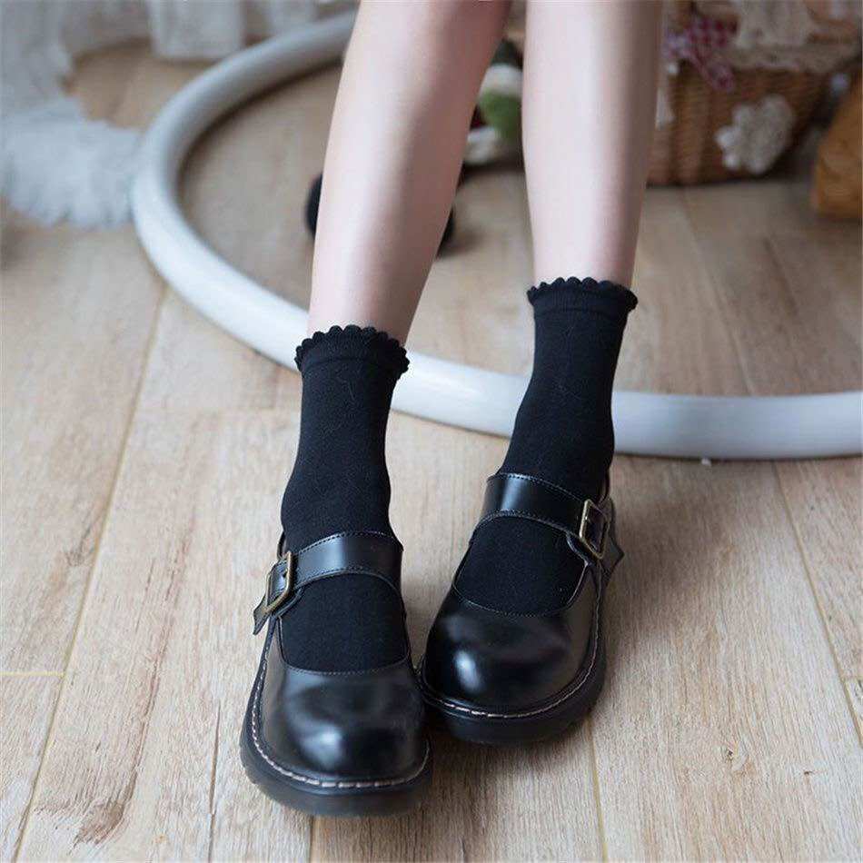 Set 10 đôi tất cổ cao nhún bèo T566