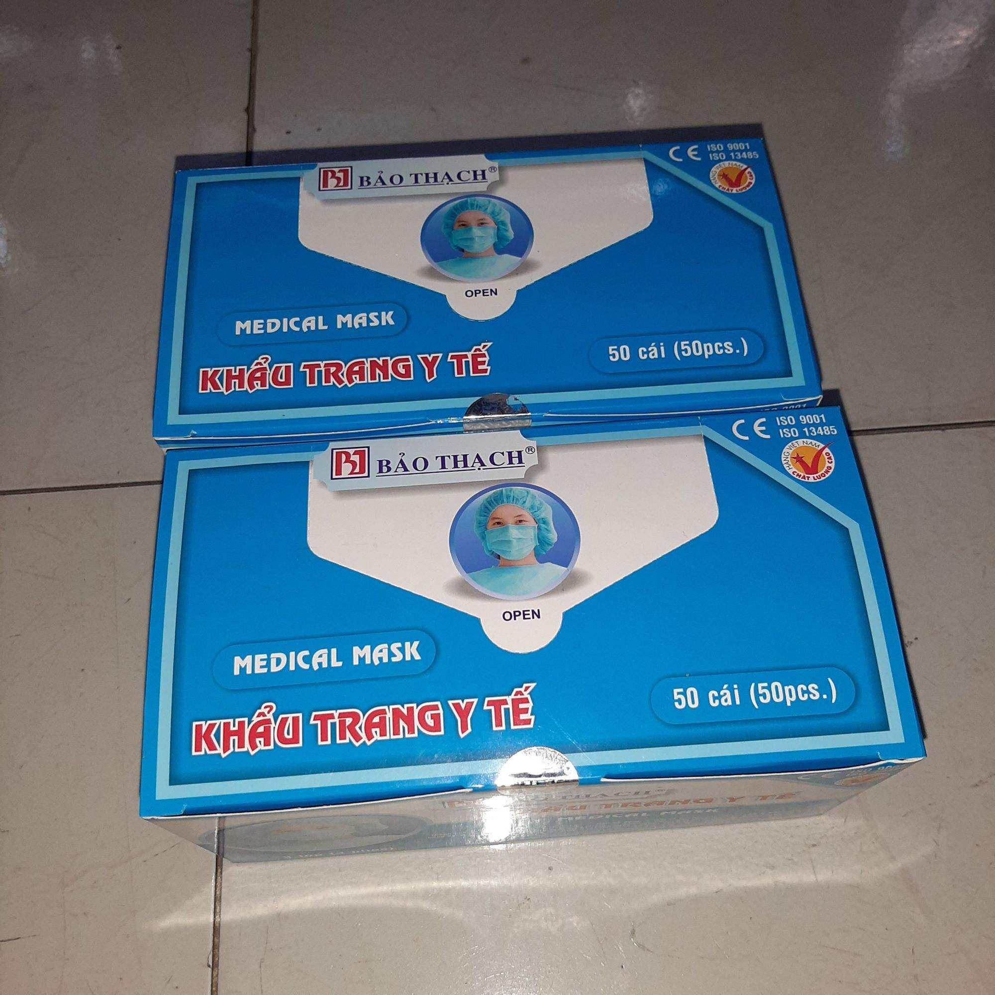 khẩu trang y tế Bảo Thạch hộp 50 cái
