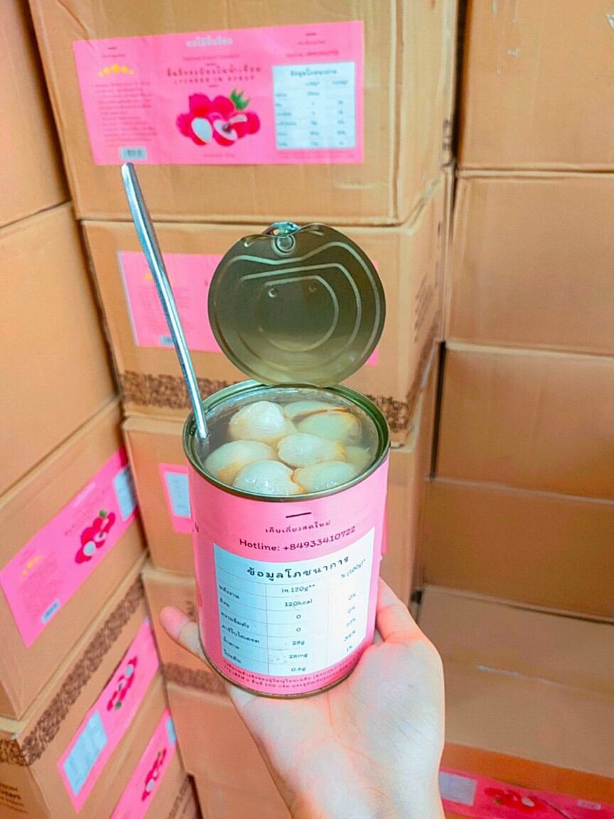 VẢI NGÂM NƯỚC ĐƯỜNG ĐÓNG LON 565G