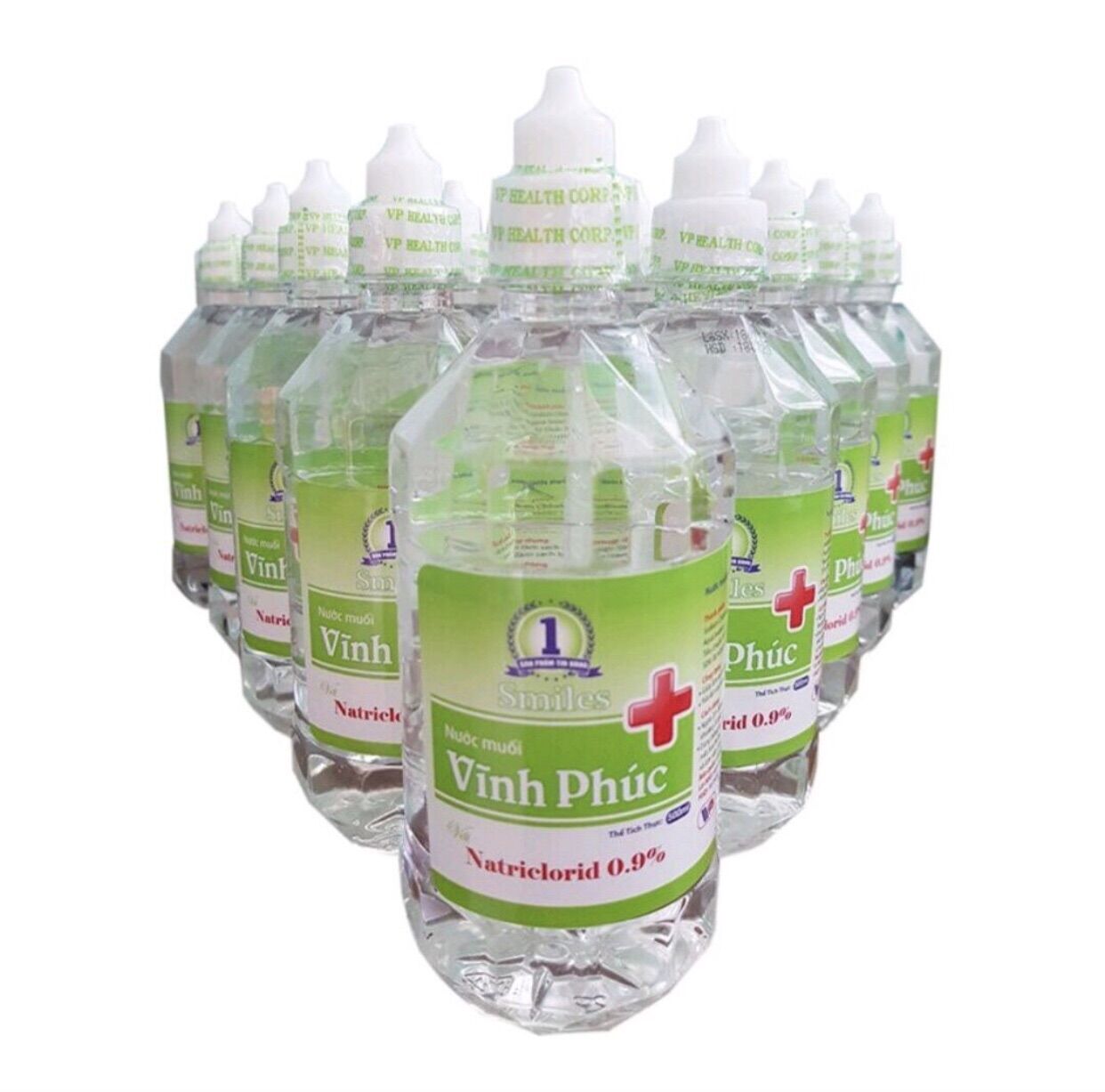 Thùng 12 chai nước muối súc họng vĩnh phúc chai 1 lít