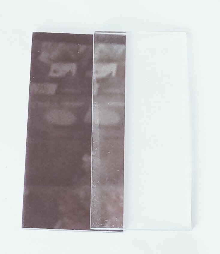 [Hcm]White Square Welding Glass .10.Pc