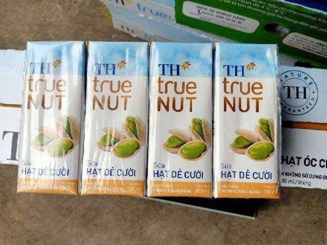 Thùng sữa hạt TH true milk 180ml × 48 hộp ( Óc chó / Mac ca/ Hạnh nhân / Nghệ / Hạt dẻ cười / Gấc / Gạo lứt / Đủ mùi )