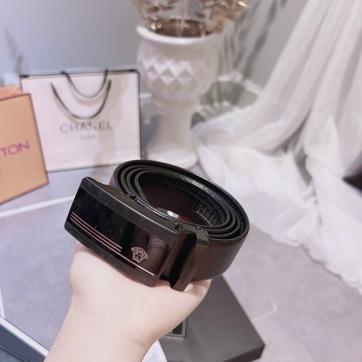 [Fullbox] Combo ví và thắt lưng nam versace sang trọng