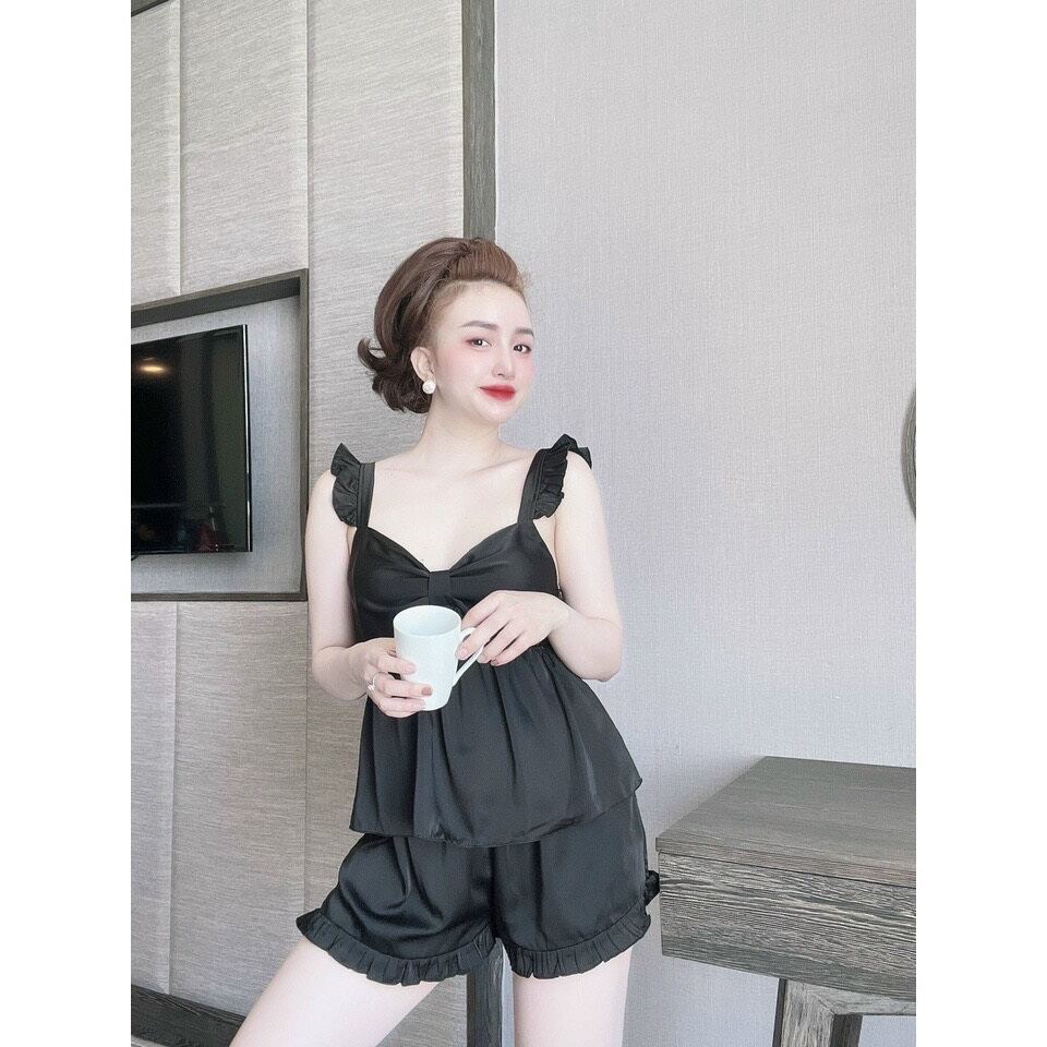 Sét bộ đùi lụa tay cánh tiên.
