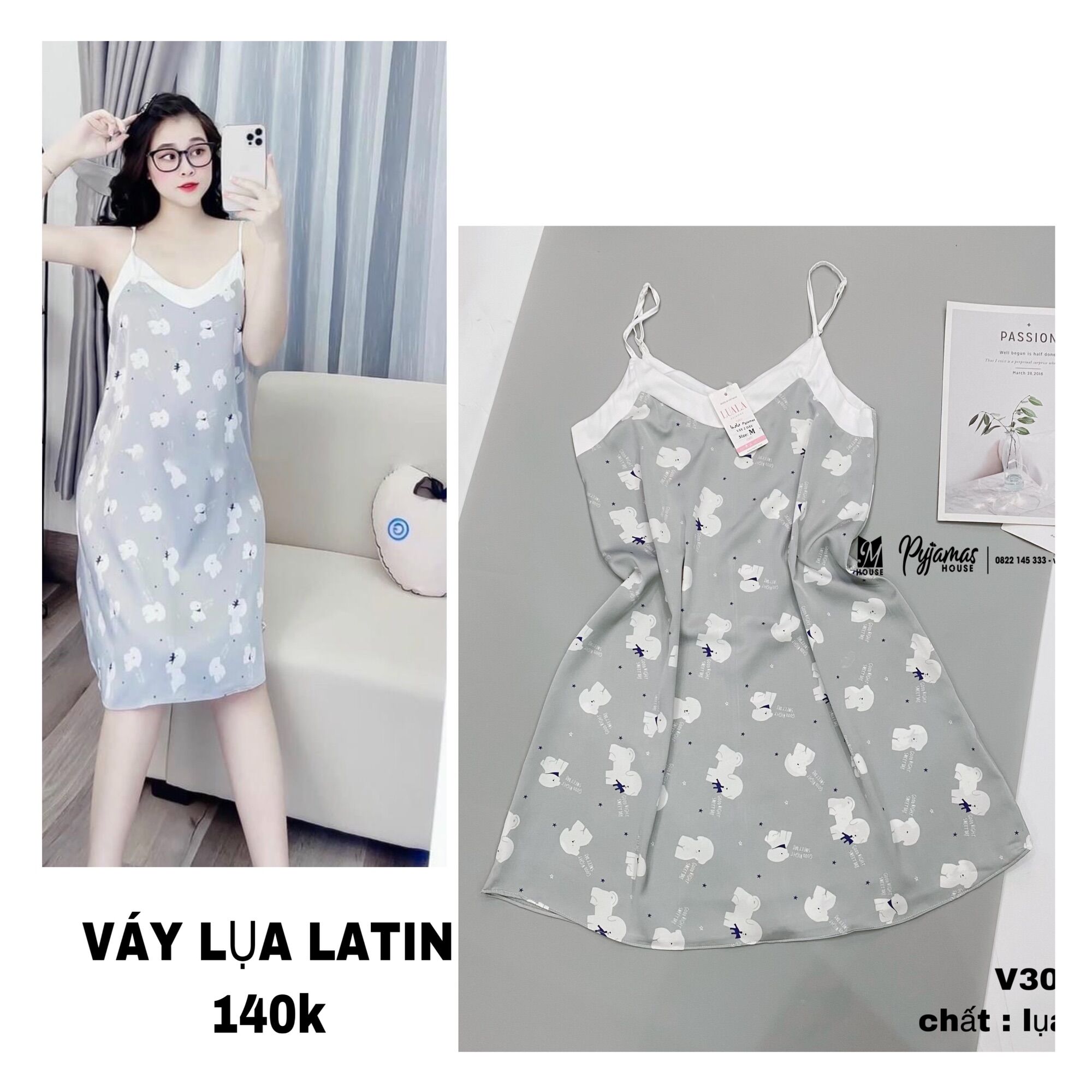 váy lụa latin