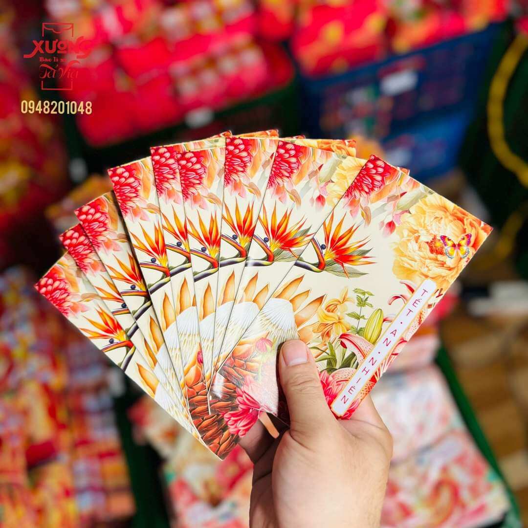 combo 10 bao lì xì màu ngẩu nhiên
