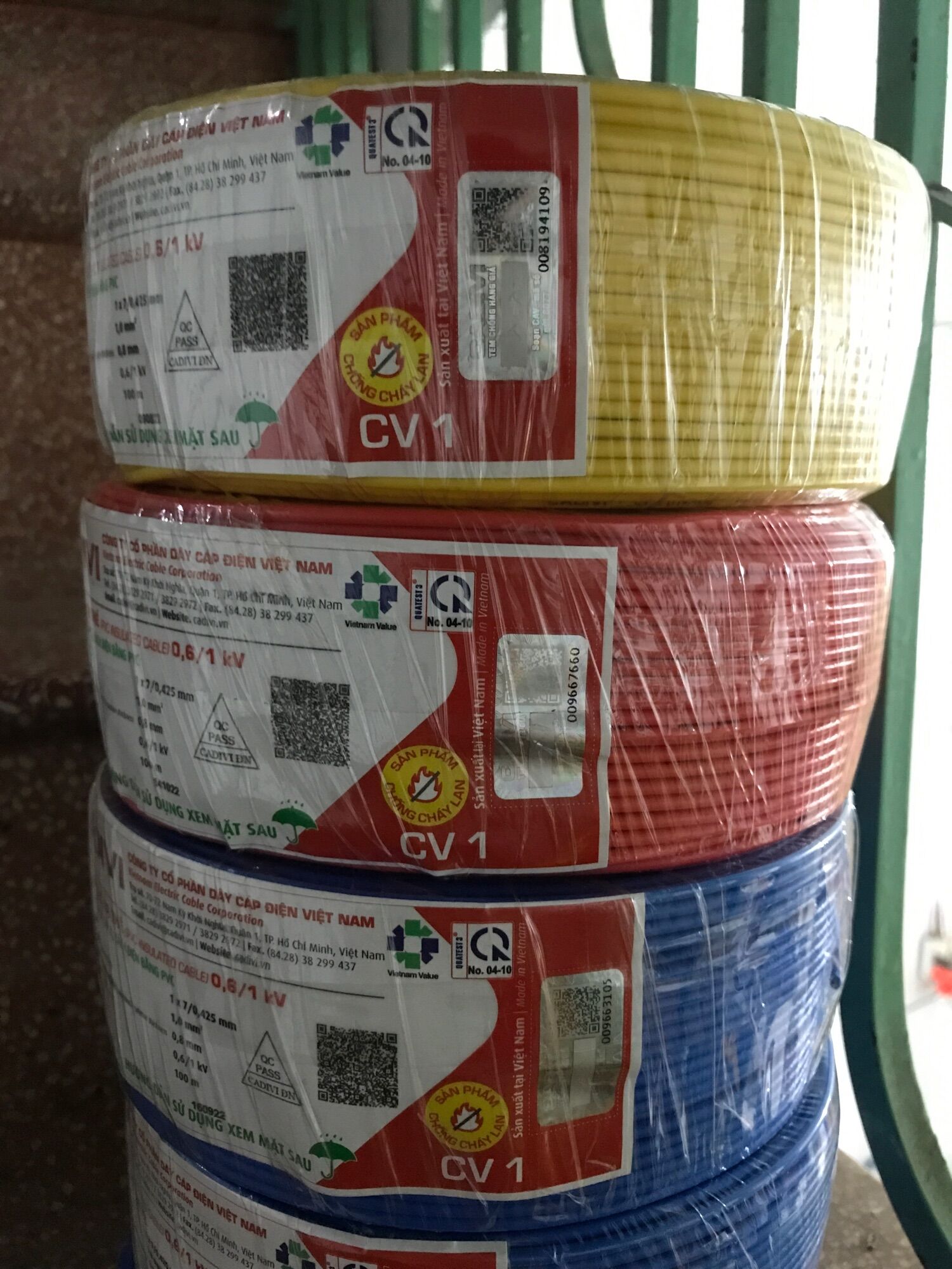 Dây điện cadivi 1.0 đơn 7 sợi