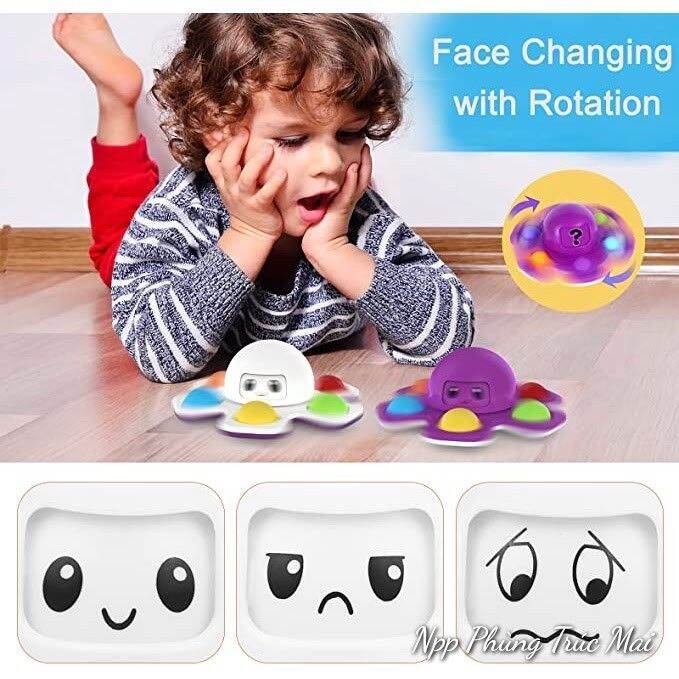 Pop it con quay bạch tuộc cảm xúc