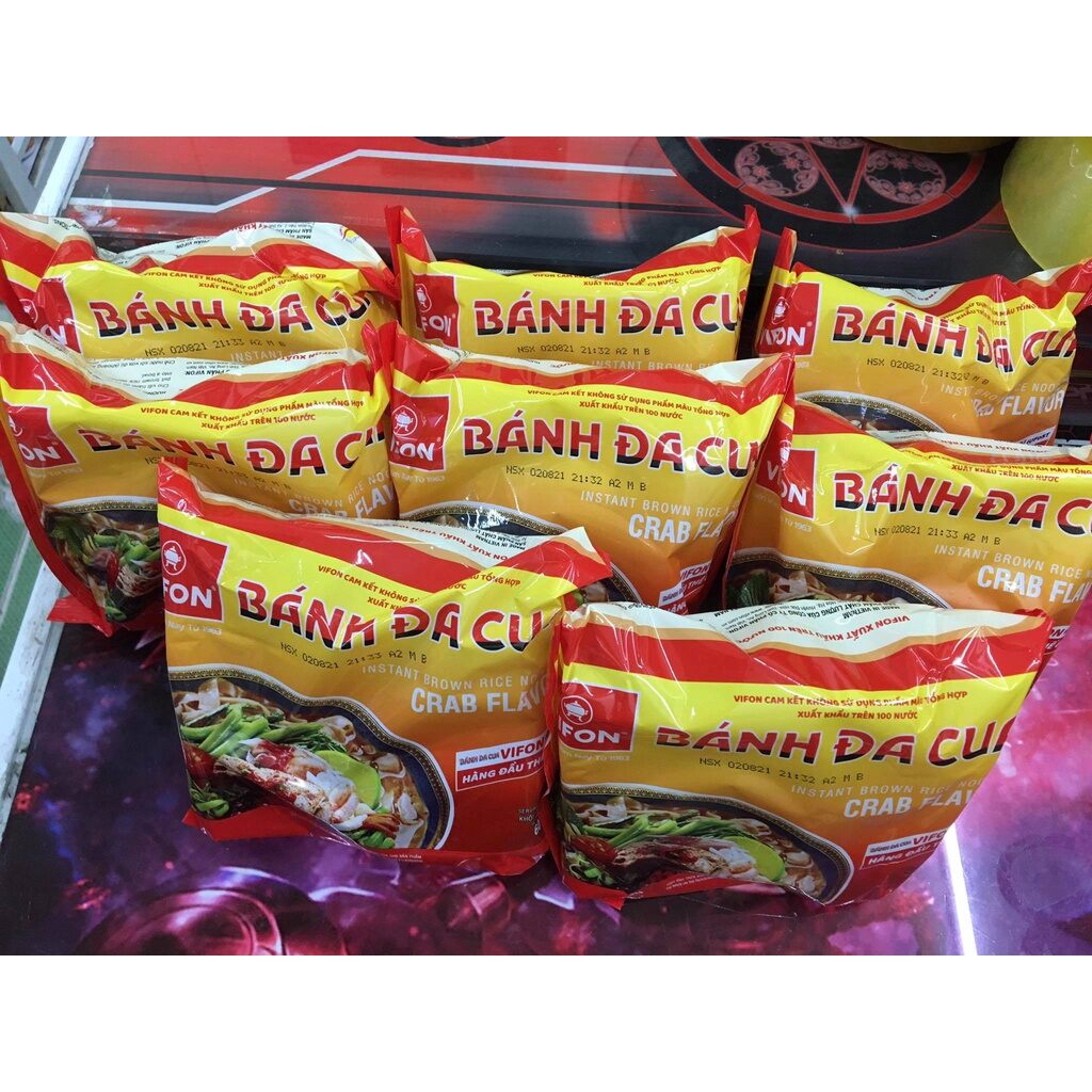 Thùng 30 gói bánh đa cua Vifon