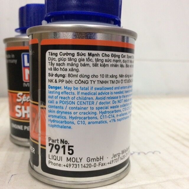 Liqui Moly Speed Additive - Engine Performance Improver - 7915