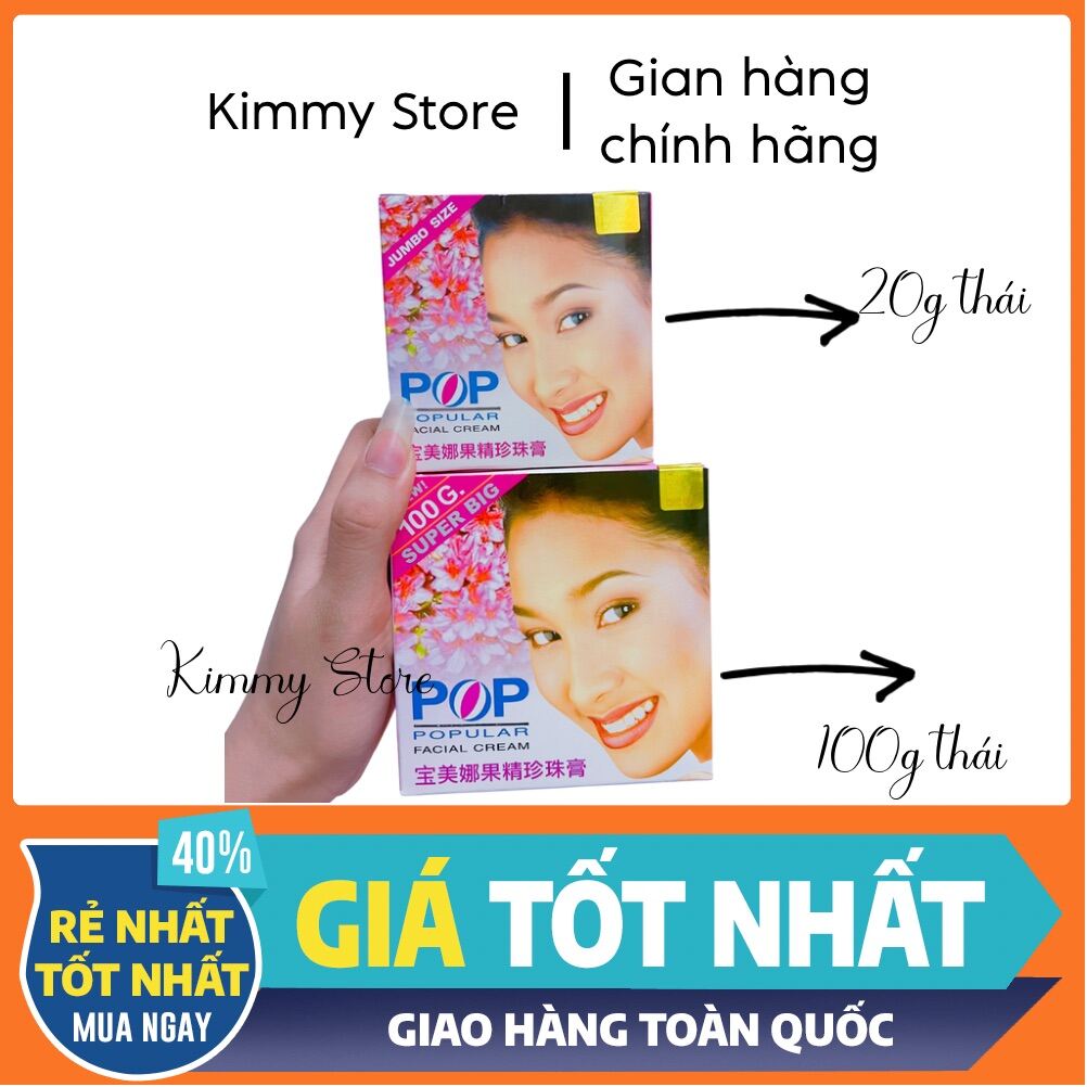 Lẻ hộp kem Pop lớn 20g chuẩn thái