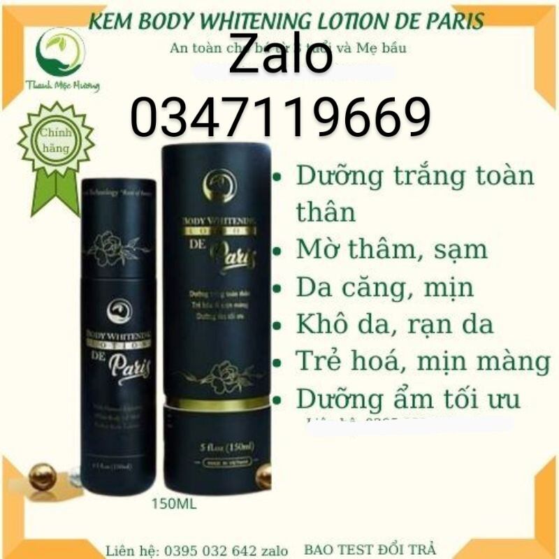 Kem body trắng da thanh mộc hương