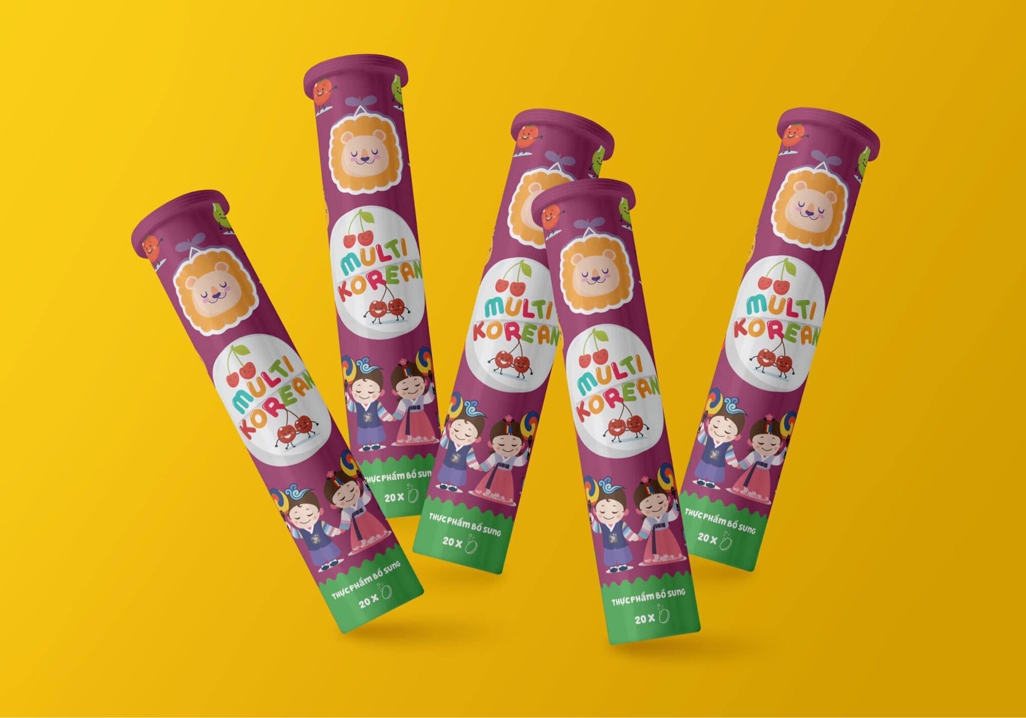 Combo 3 tuýp viên sủi vitamin tổng hợp Multi Korea