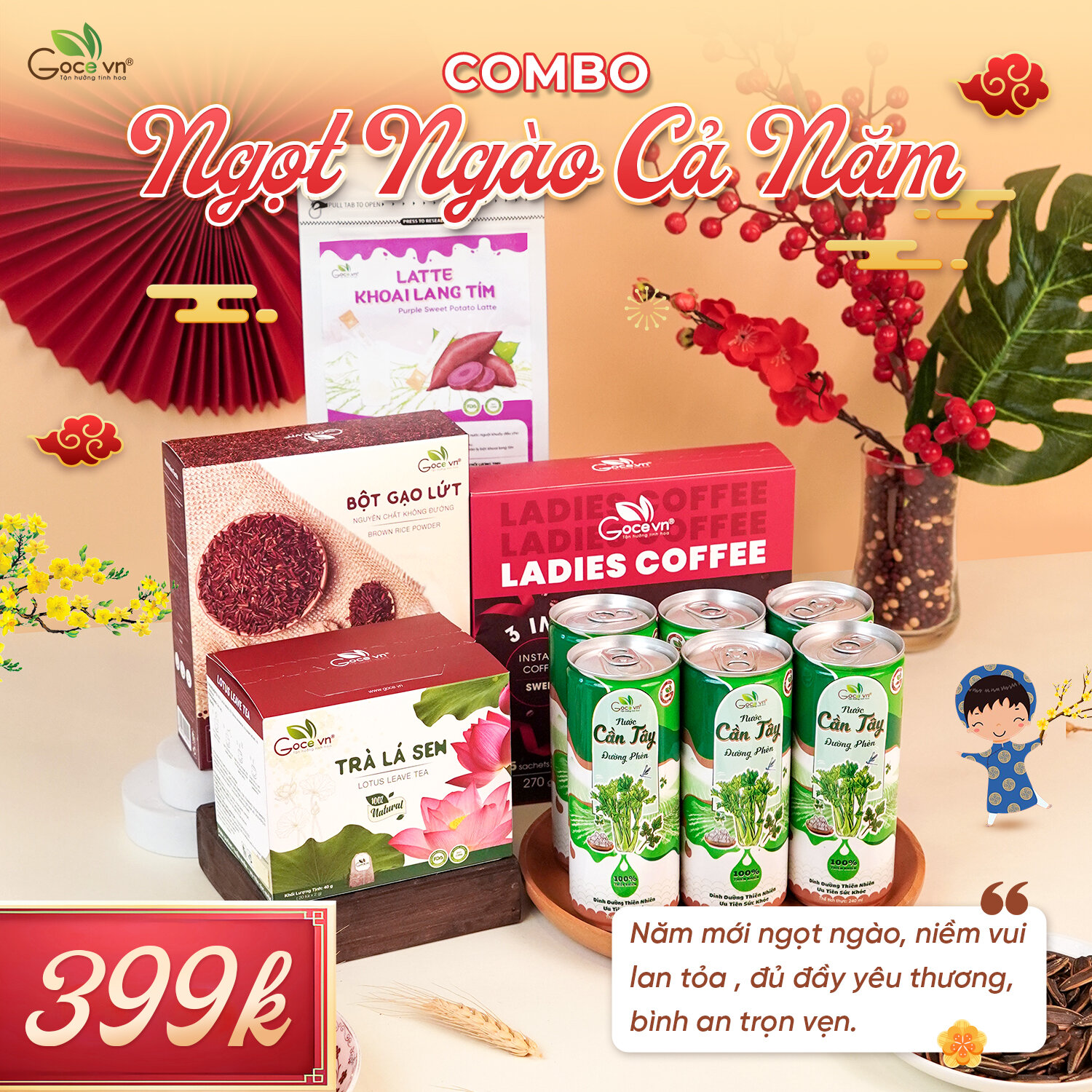 [Tết] Combo Ngọt Ngào Cả Năm Goce