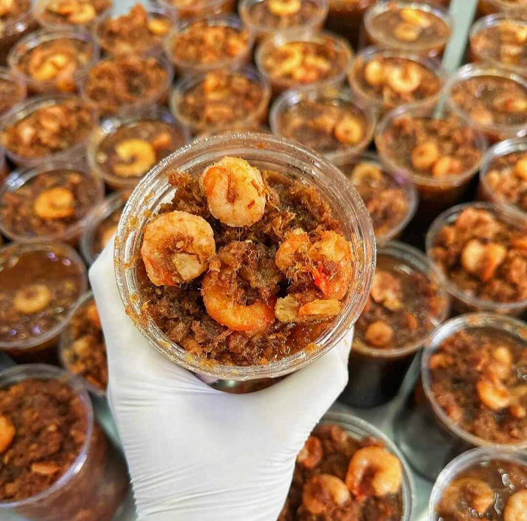 HỘP 500GR MẮM TÉP CHƯNG TÔM THỊT ĐẶC SẢN SIÊU NGON HẠ LONG HÀNG ĐẶC BIỆT khách chỉ việc làm nóng lại là ăn thôi ạ
