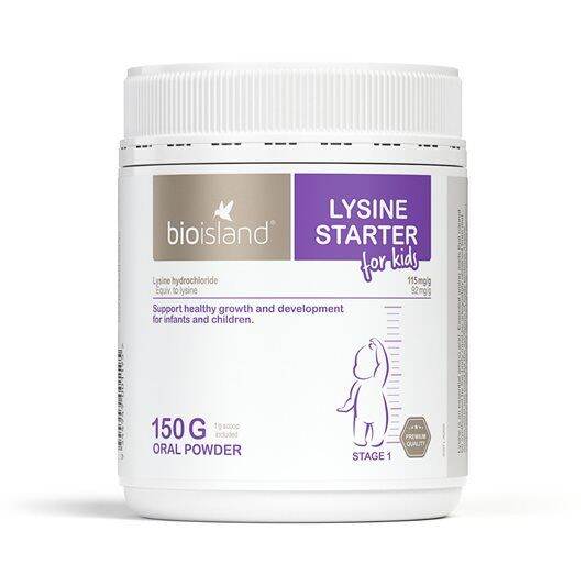 Bột Lysine Úc tăng chiều cao cho trẻ từ 7 tháng đến 6 tuổi Bioisland mẫu mới nhất
