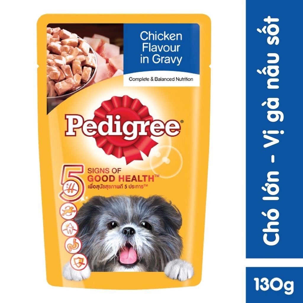 [HCM]Thức ăn cho chó lớn dạng sốt Pedigree vị gà 130g