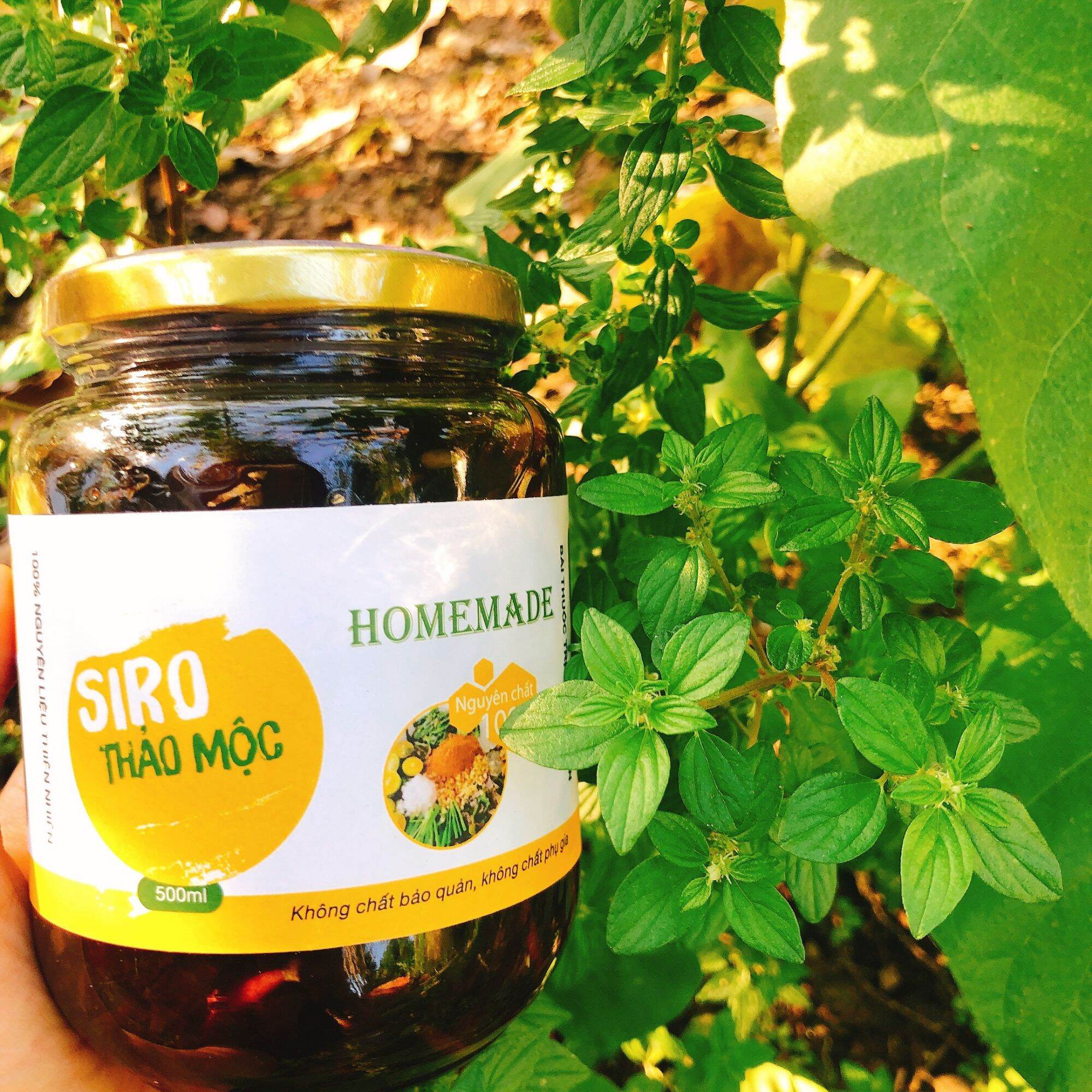 Siro ho thảo mộc home made hũ lớn 500ml