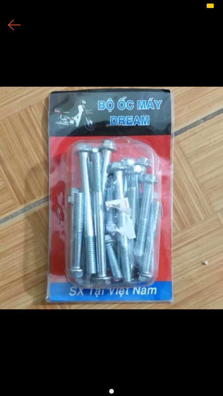Ốc gắn lốc máy xe dream, wave