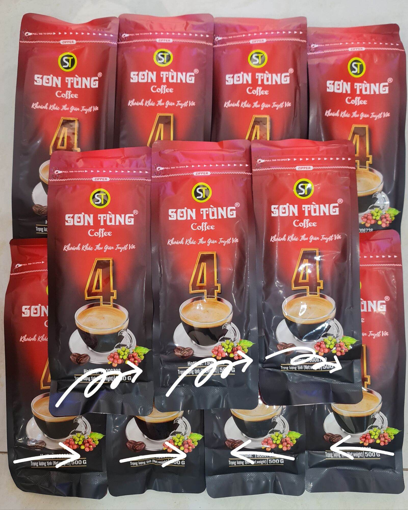 Cà Phê Sơn Tùng Số 1, 2, 3, 4 Gói 500gr