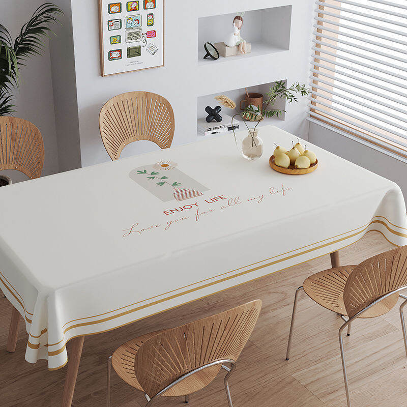 Khăn trải bàn pvc khăn trải bàn trà gia dụng hình chữ nhật không cần giặt chống dầu chống thấm nước khăn trải bàn học sinh phong cách instagram khăn trải bàn ăn