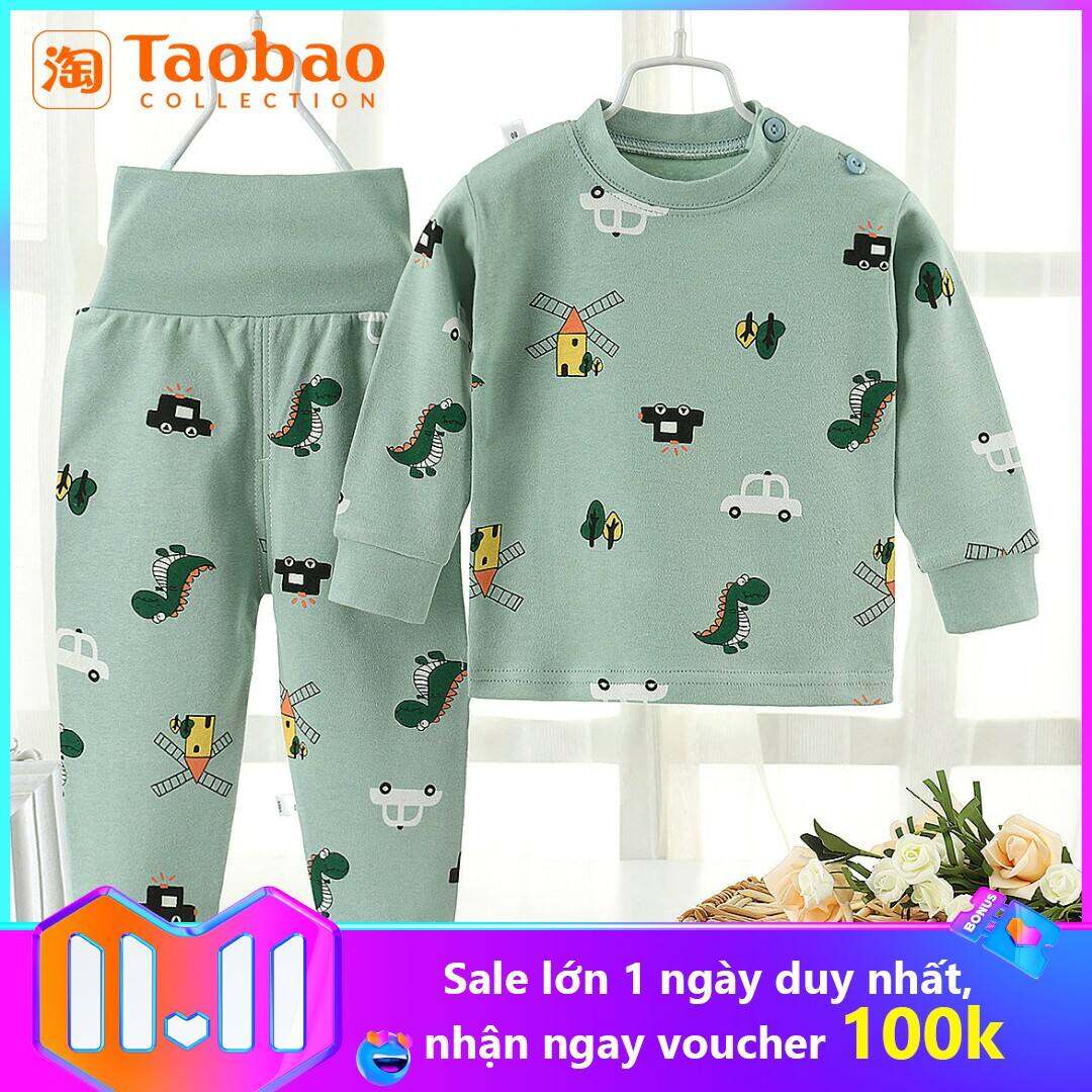 Đồ Lót Cạp Cao Trẻ Em Bảo Vệ Bụng Bộ 1-2 100% Coton Quần Áo Thu Bé Trai Đồ Dùng Gia Đình Bé Gái Bé Áo Ngủ 3-4 Tuổi