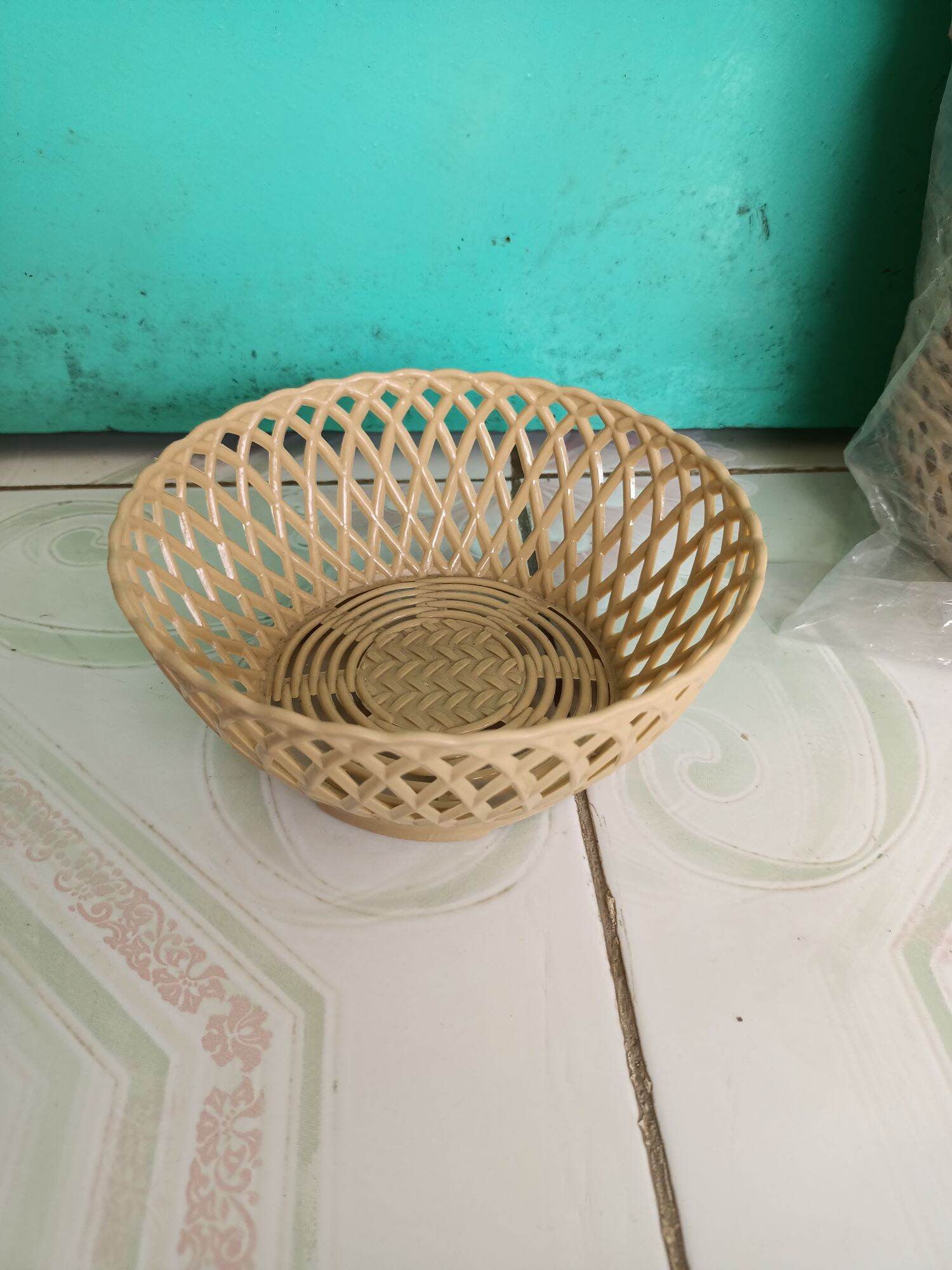 rổ mây nhựa tròn đk 15cm